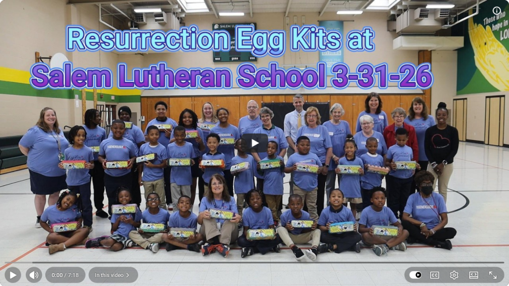 Resurrection Egg Kits Salem Lutheran School Holy Week between Palm Sunday & Easter Sunday