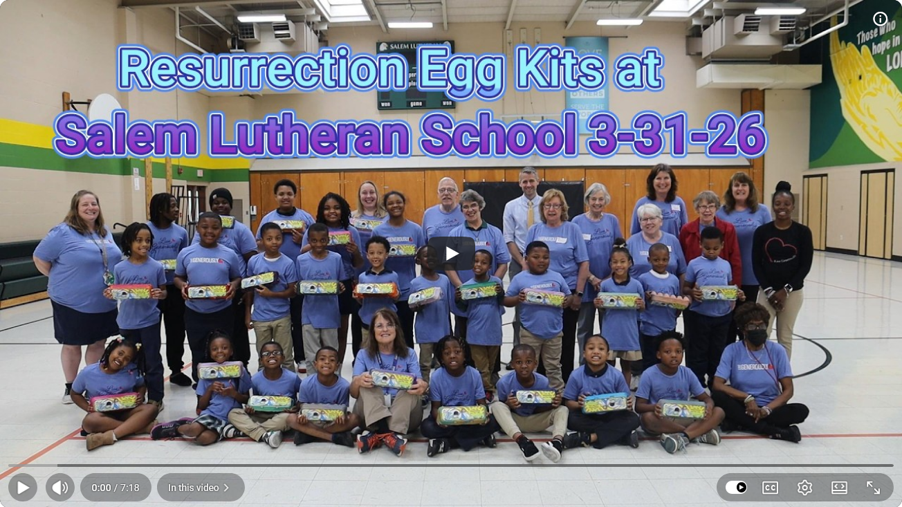 Resurrection Egg Kits Salem Lutheran School Holy Week between Palm Sunday & Easter Sunday